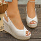👡 LIMITED-TIME 40% RABATT! 🌸 Damen-Keilsandalen mit Zehensteg – Plattform, Atmungsaktiv, Rutschfeste Sohle 🌴