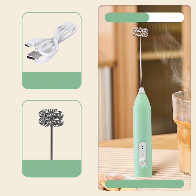 🎁 1+1 GRATIS!! ☕Mobiler Milchaufschäumer – elektrisch, schnell & einfach – perfekt für zu Hause & unterwegs☕🥛