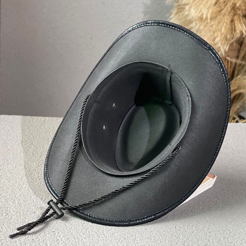 🏆  50% Rabatt !! ✨Vintage-Cowboyhut mit breiter Krempe und Riemen