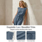🌿50% Rabatt !!☁️ Damen ärmelloses Top und weite Hosen Set