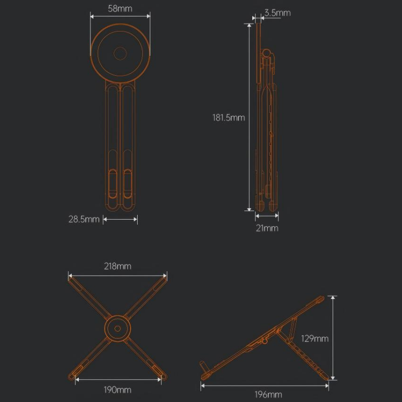 4-in-1-Multifunktionsständer mit Magnethalterung