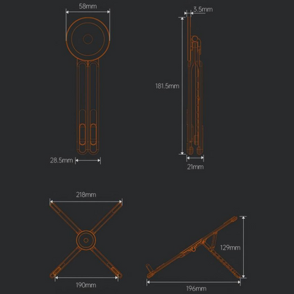 4-in-1-Multifunktionsständer mit Magnethalterung