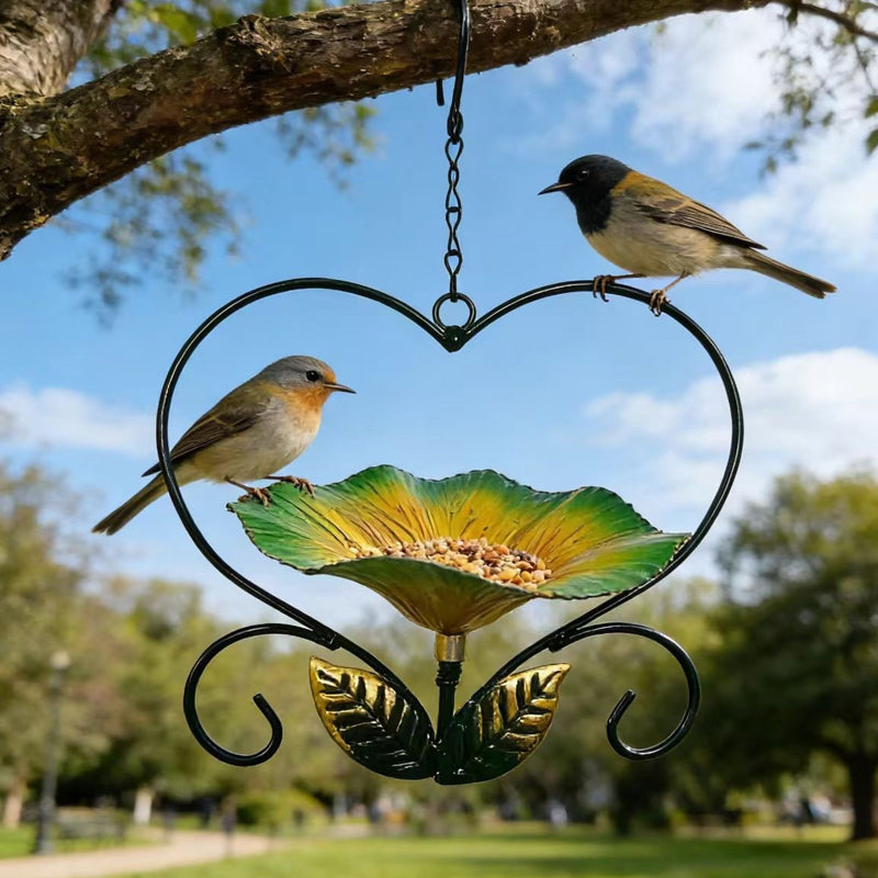 💖Herzförmiger Blumen-Vogelfutterspender