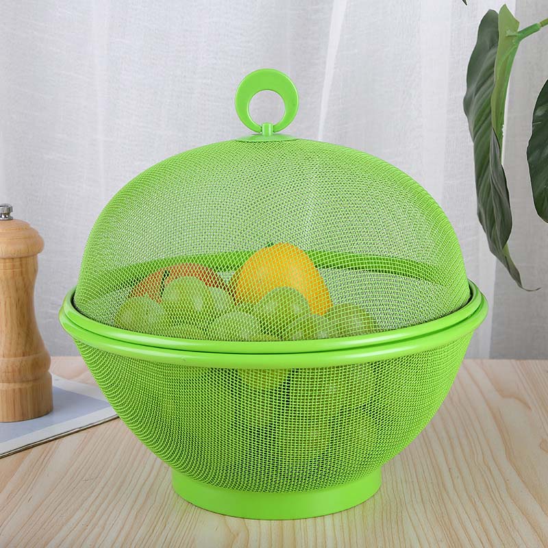 📢📢50 % Rabatt!! 🥳💞 50K+ VERKAUFT! ⚡✨Zweifunktions-Obstkorb mit Deckel，Aufbewahren，Abtropfen & Dekoration in einem🍎🥬