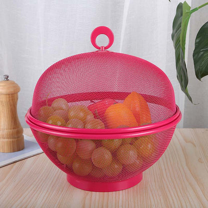 📢📢50 % Rabatt!! 🥳💞 50K+ VERKAUFT! ⚡✨Zweifunktions-Obstkorb mit Deckel，Aufbewahren，Abtropfen & Dekoration in einem🍎🥬