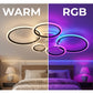✨🔥RGB-Deckenventilator mit Beleuchtung und Fernbedienung