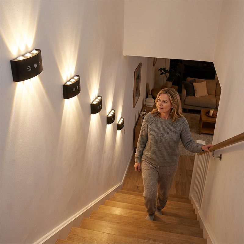 💡 50% RABATT! 🔋 Aufladbares LED-Nachtlicht mit Bewegungssensor – Einstellbare Helligkeit, Magnetische Befestigung & Perfekt Für Flure, Treppen & Schlafzimmer 🌙