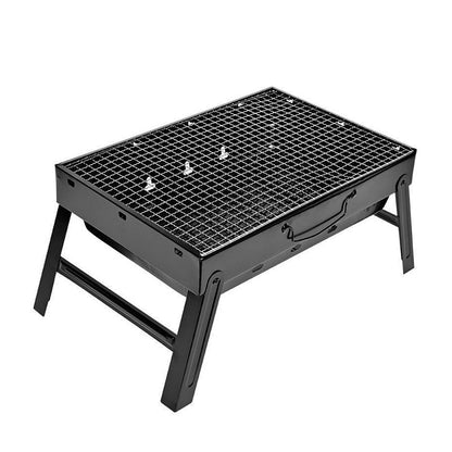🍖 50%RABATT!! 🏕️ Faltbarer tragbarer Grill mit Schublade & Ständer – Kompakt, stabil & perfekt für Camping, Garten & Balkon ✨