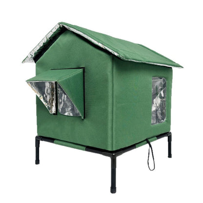🐱🏠🔥 50% RABATT ⏰ Wasserdichtes Outdoor-Katzenhaus – erhöht, klappbar & wetterfest ✨ Perfekt für Garten, Balkon & Streuner