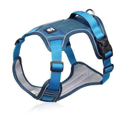 🐕 50% RABATT! ✨ Hundegeschirr ohne Zugkraft mit Leine und LED-Halsband – Vorderer D-Ring, Reflektierend, Verstellbar 🦮