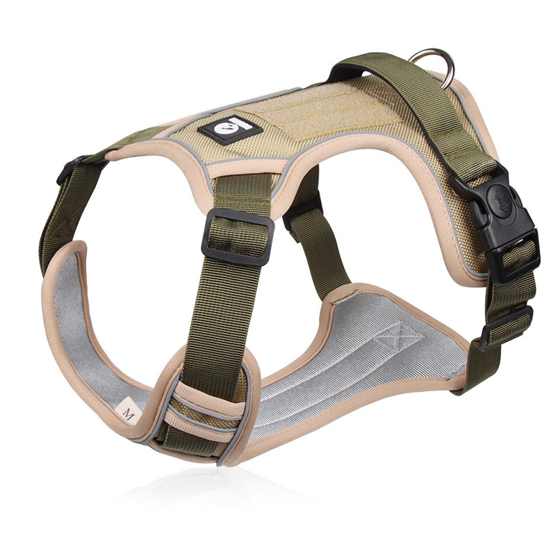 🐕 50% RABATT! ✨ Hundegeschirr ohne Zugkraft mit Leine und LED-Halsband – Vorderer D-Ring, Reflektierend, Verstellbar 🦮