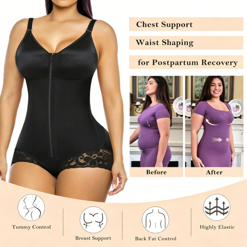 👙 50% RABATT! ✨ Bauchweg-Formshaping-Bodysuit – Taillenkontrolle, Po-Lifting & Starke Kompression, Figurschmeichelnd Auch In Großen Größen 👗