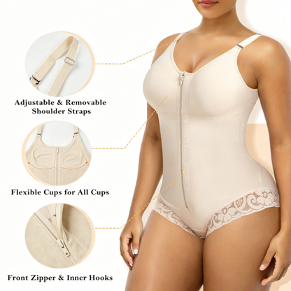 👙 50% RABATT! ✨ Bauchweg-Formshaping-Bodysuit – Taillenkontrolle, Po-Lifting & Starke Kompression, Figurschmeichelnd Auch In Großen Größen 👗