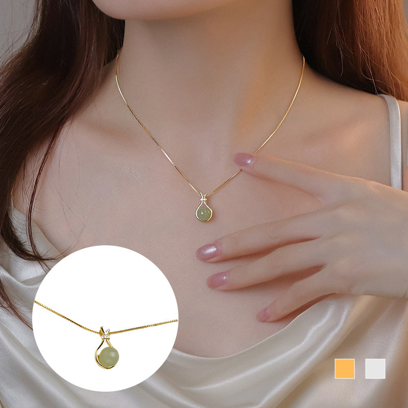 ✨Elegant Hetian Jade Pendant Necklace - Modisch, elegant, vielseitig kombinierbar