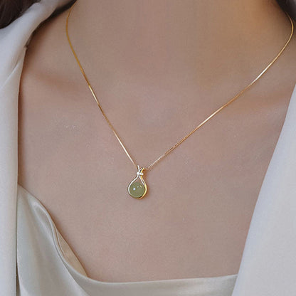 ✨Elegant Hetian Jade Pendant Necklace - Modisch, elegant, vielseitig kombinierbar