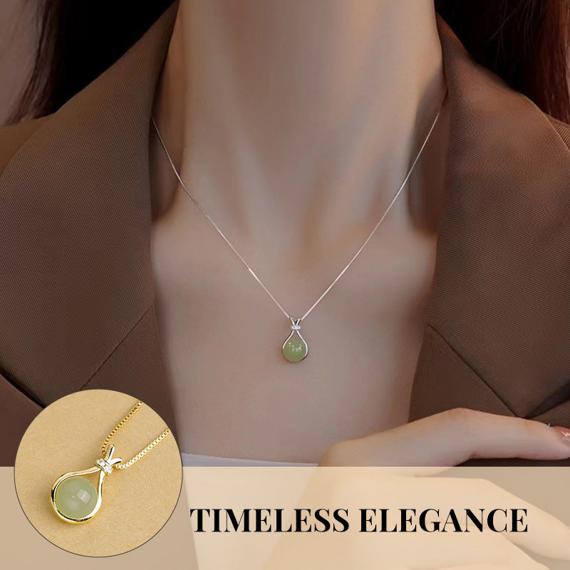 ✨Elegant Hetian Jade Pendant Necklace - Modisch, elegant, vielseitig kombinierbar