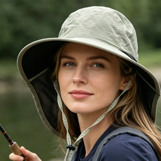 🧢 ☀️ Unisex Faltbarer Sonnenschutz-Bucket-Hat – Breite Krempe, UV-Schutz, Leicht & Ideal Für Wandern, Angeln Oder Tage Am Strand 🏖️