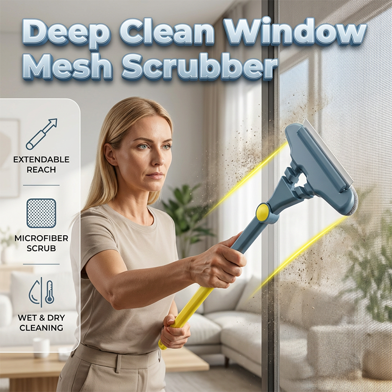🧽🏠Ausziehbarer Fenster-Moskitonetz-Reiniger – verstellbarer Langer Griff, entfernt mühelos Staub & Schmutz. Perfekt für schwer erreichbare Stellen. Jetzt zuschlagen! ✨🧹 Dust & Cobwebs from Screens Easily 🪟💨