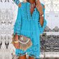 👗 🌿 Damen Sommerkleid aus Baumwolle & Leinen mit Stickerei – Lockere Passform, Atmungsaktiv & UV-Schutz ☀️