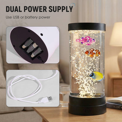 ✨🐟 LED-Blasen-Aquariumlampe für Fische – Schafft eine beruhigende Unterwasseratmosphäre💧