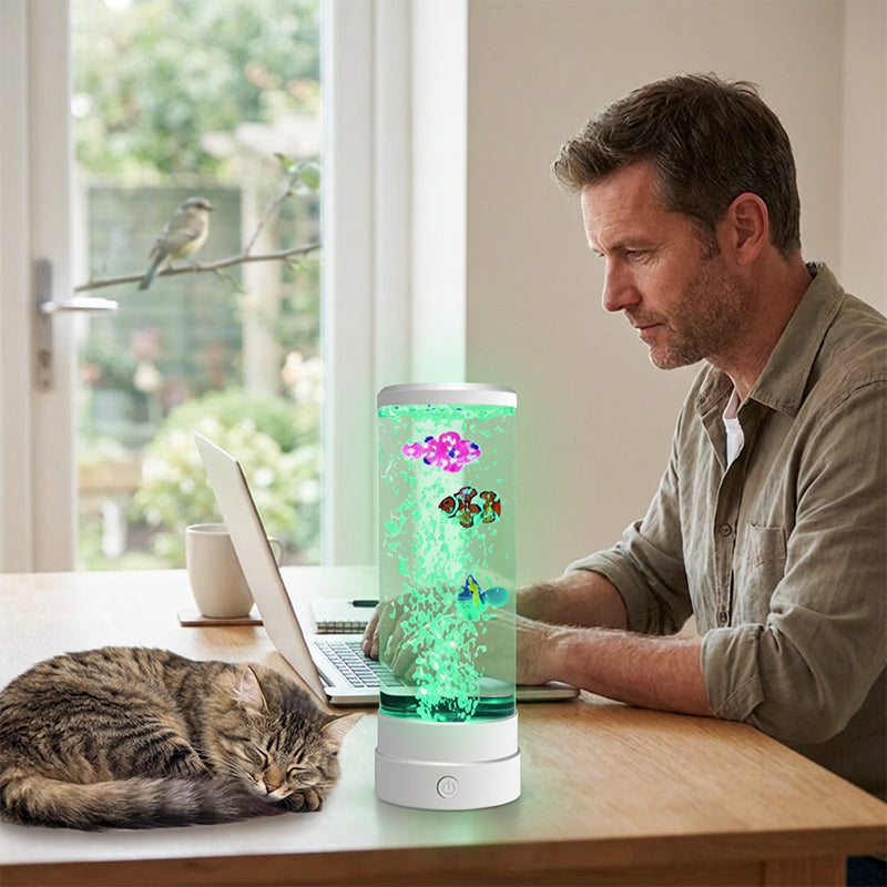 ✨🐟 LED-Blasen-Aquariumlampe für Fische – Schafft eine beruhigende Unterwasseratmosphäre💧