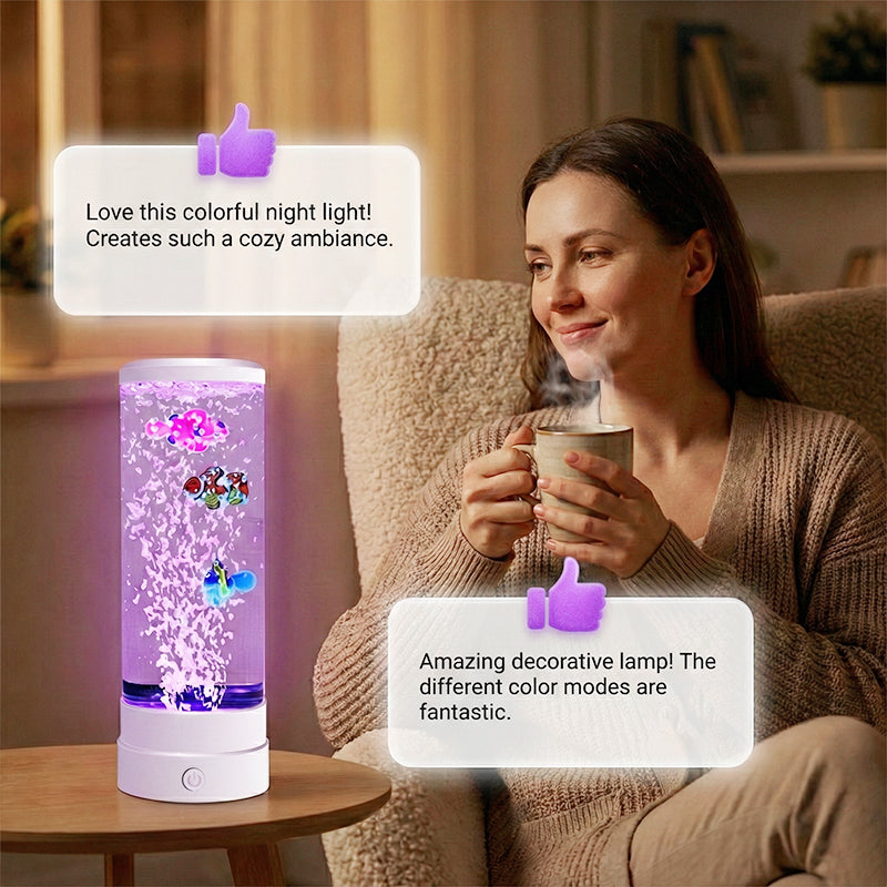 ✨🐟 LED-Blasen-Aquariumlampe für Fische – Schafft eine beruhigende Unterwasseratmosphäre💧