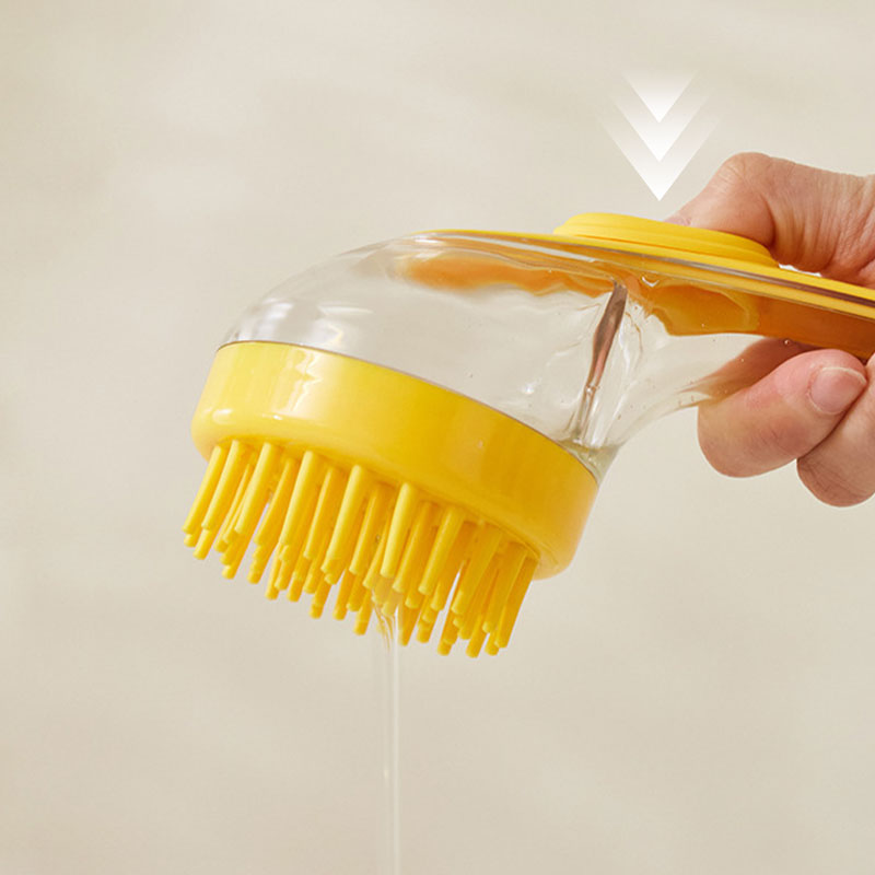 📢📢50 % RABATT!! ⏰Tierbadbürste mit langem Griff und Shampoo-Spender