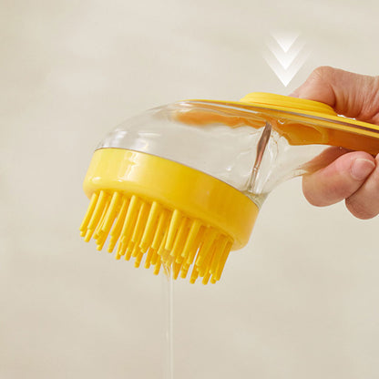 📢📢50 % RABATT!! ⏰Tierbadbürste mit langem Griff und Shampoo-Spender