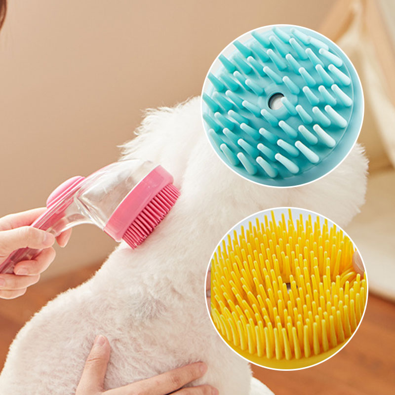 📢📢50 % RABATT!! ⏰Tierbadbürste mit langem Griff und Shampoo-Spender