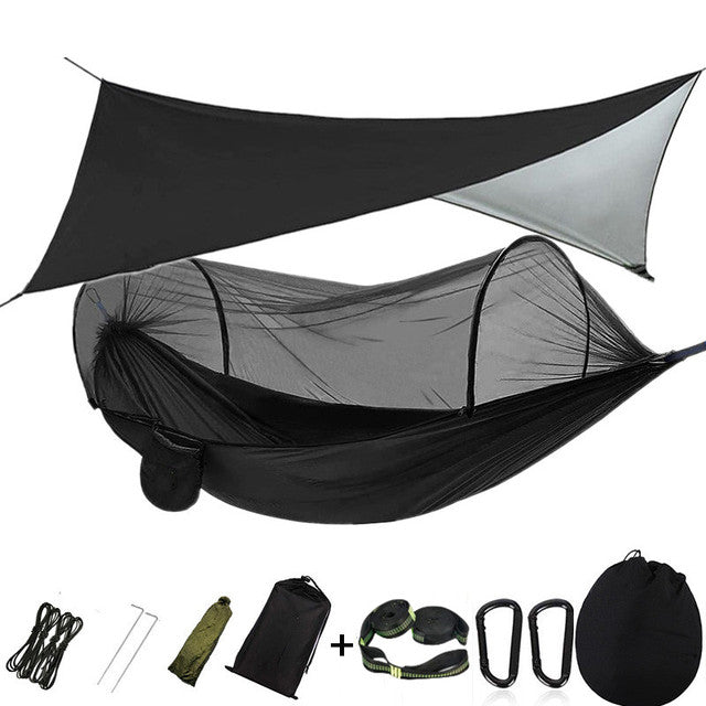 🏕️Campinghängematte mit Moskitonetz und Plane