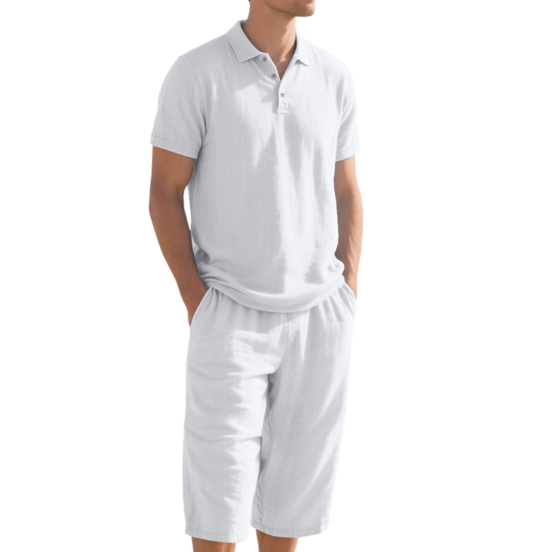 ✨Sommer-Sonderangebot 50% RABATT! | Herren-Leinenhemd-und-Freizeithose-Set