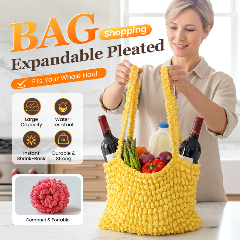 🎁 1+1 GRATIS!!  Erweiterbare Plissee-Einkaufstasche