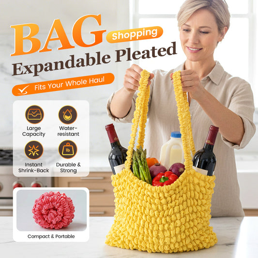🎁 1+1 GRATIS!!  Erweiterbare Plissee-Einkaufstasche