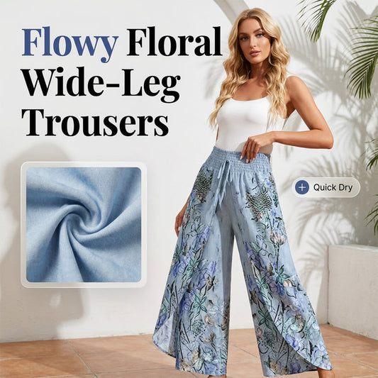 🔥 3.000+ VERKAUFT 💥 -50% 🌺 Damenhose mit weitem Bein 👖 luftiger Sitz, trendiger Print & maximaler Komfort ✨