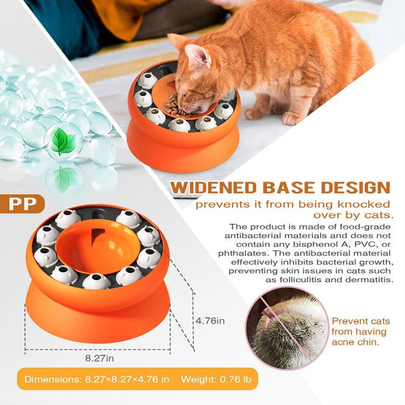 🐱 50% RABATT! 🧩 Puzzle-Futterschale für Katzen – Fördert langsames Fressen, reduziert Erbrechen & regt den Geist an – rutschfest & leicht zu reinigen 🐾