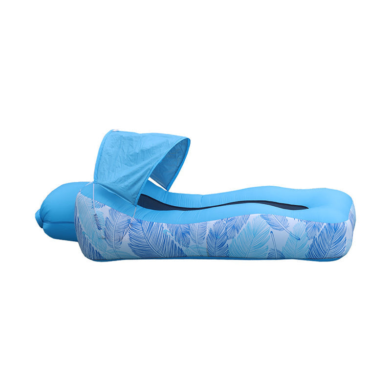 ☀️ Aufblasbarer Strandliege-Luftsessel mit Sonnenschutz – Leicht, kompakt & perfekt für Strand, Pool oder Camping 🌊