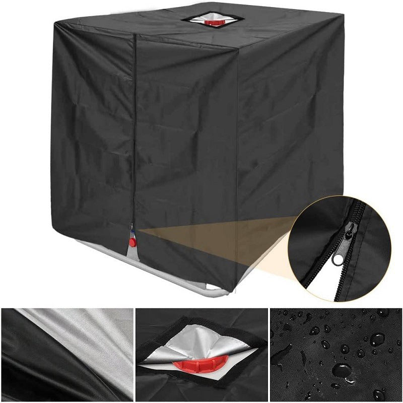 📢📢50 % Rabatt!! ⏰🛢️ IBC-Tankabdeckung (1000 l) – wetterfeste Schutzhülle, wasserdicht, staubdicht & mit UV-Schutz für Outdoor-Wassertanks ☀️