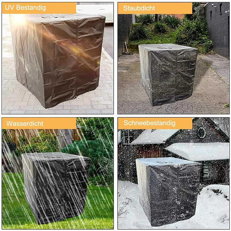 📢📢50 % Rabatt!! ⏰🛢️ IBC-Tankabdeckung (1000 l) – wetterfeste Schutzhülle, wasserdicht, staubdicht & mit UV-Schutz für Outdoor-Wassertanks ☀️