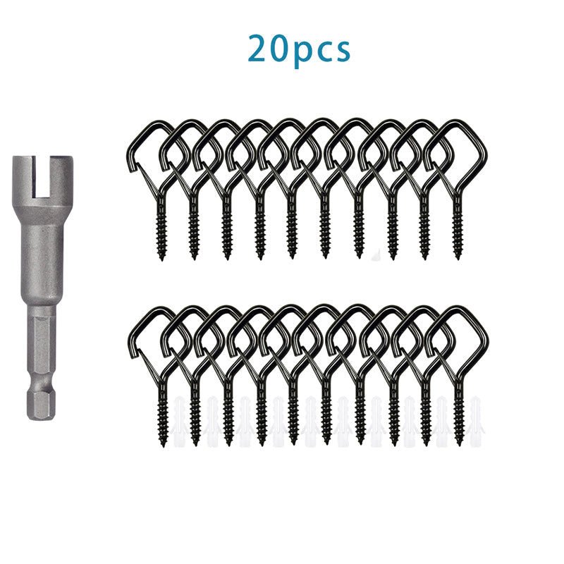 Q-förmige Springkarabiner – rostfrei, vielseitig & zuverlässig – ideal für Hängematten, Planen, Hunde & Outdoor-Ausrüstu