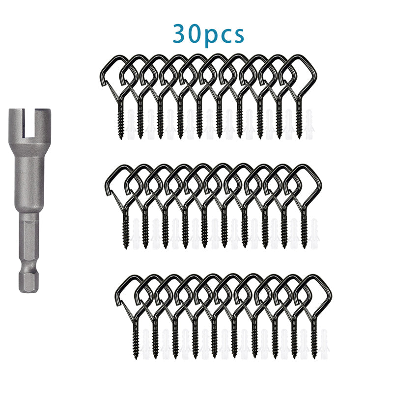 Q-förmige Springkarabiner – rostfrei, vielseitig & zuverlässig – ideal für Hängematten, Planen, Hunde & Outdoor-Ausrüstu