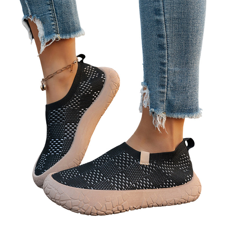 Bequeme Plateau-Sneakers mit verstecktem Absatz
