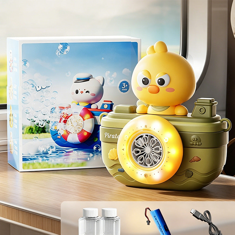 Seifenblasenmaschine im Matrosen-Boot-Design