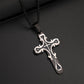 ✝️ 50% RABATT! ✨ Verzierte Vintage-Kreuzanhänger-Halskette – Detailreich, zeitlos & perfekt als bedeutungsvolles Geschenk oder Statement-Schmuck für jeden Tag 💛