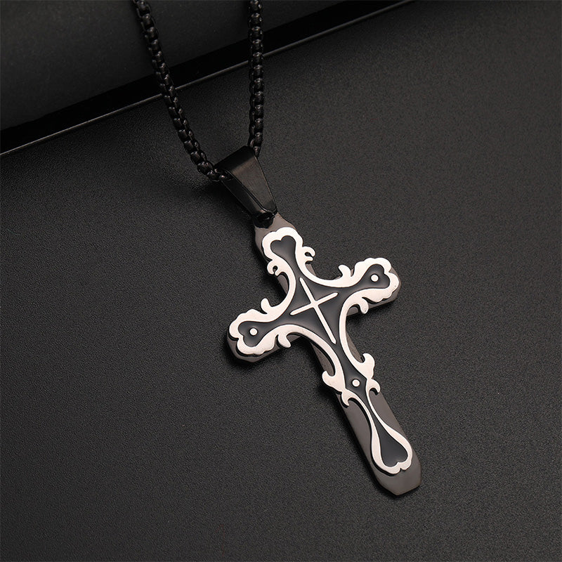 ✝️ 50% RABATT! ✨ Verzierte Vintage-Kreuzanhänger-Halskette – Detailreich, zeitlos & perfekt als bedeutungsvolles Geschenk oder Statement-Schmuck für jeden Tag 💛