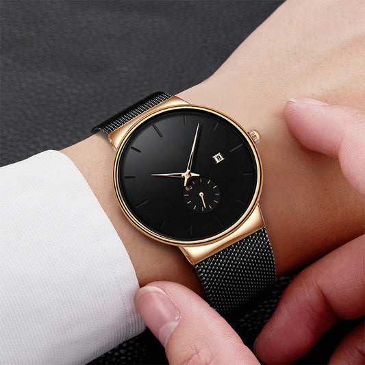 ⏳ ⌚ Zeitlich begrenzt: 50% Rabatt! Minimalistische Herrenuhr – wasserdicht, Quarzwerk, zeitloses Design ⏰ ✨