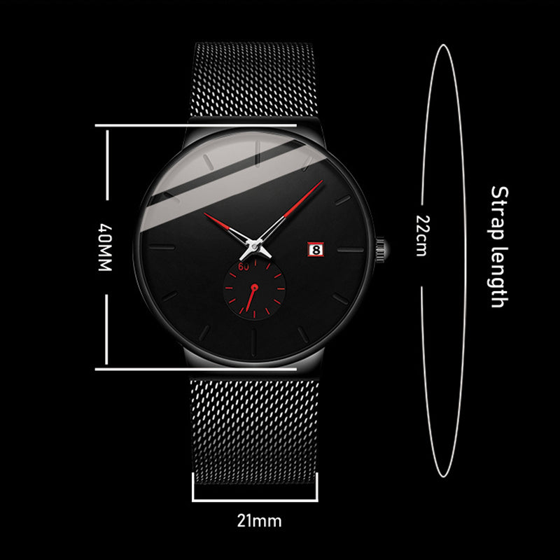 ⏳ ⌚ Zeitlich begrenzt: 50% Rabatt! Minimalistische Herrenuhr – wasserdicht, Quarzwerk, zeitloses Design ⏰ ✨