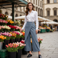 ⏳50% Rabatt für kurze Zeit⏰Damen Patchwork Cropped Freizeithose👖