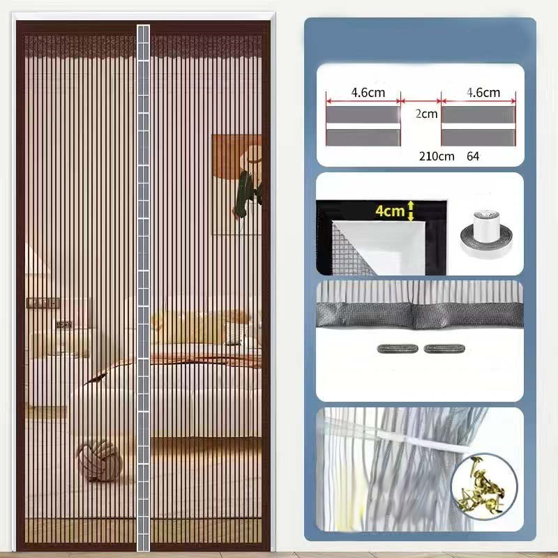 🦟 BEFRISTETES ANGEBOT: 50% RABATT! 🧲 Verstärkter magnetischer Mückenschutz-Vorhang – Einfache Montage ohne Bohren 🏡