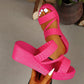 👠🌺Damen-Plateausandalen mit gewebtem Riemen