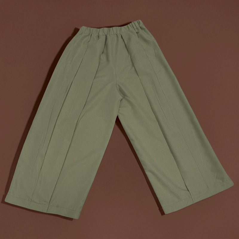 👖 LIMITIERTES ANGEBOT: 50% RABATT! ✨ Damen faltbare weit geschnittene Hosen – verkürzt, elastische Taille, 7 Farben 🍁